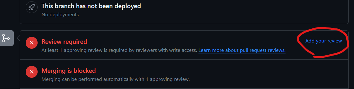 review button